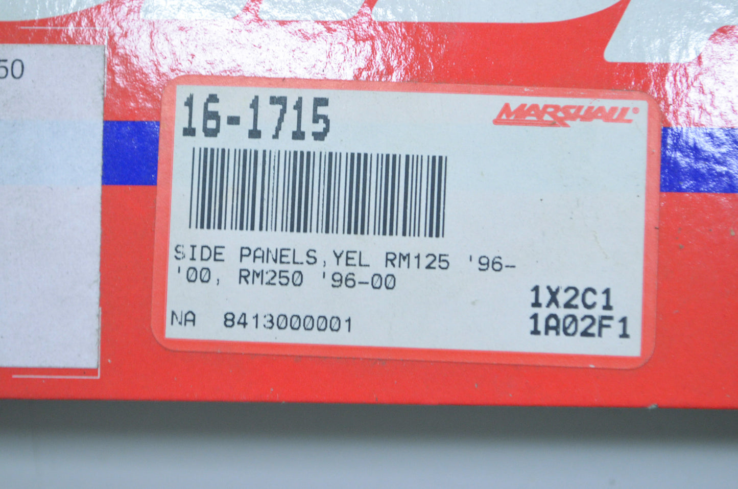 Polisport 16-1715-P9992 Yellow Side Panels 96-00 Suzuki RM125 RM250 NOS