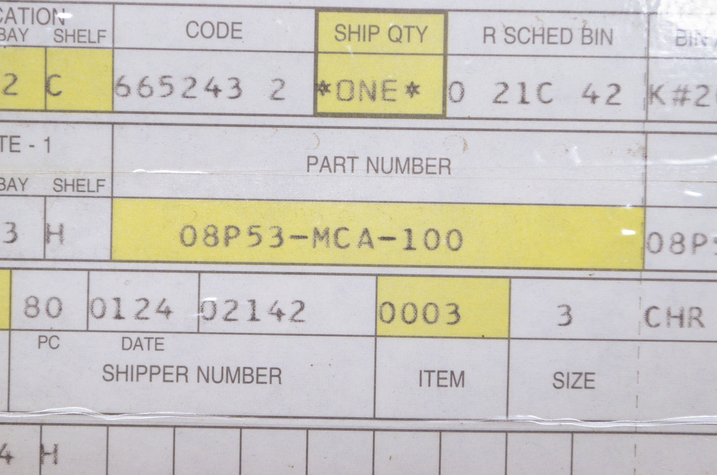 Chrome Trunk Rail NOS