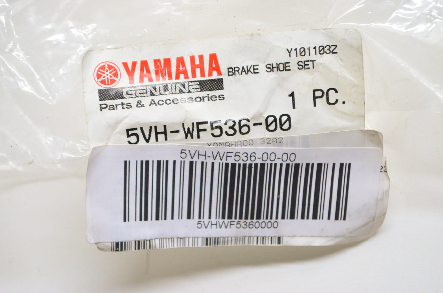 New OEM Yamaha 5VH-WF536-00-00 Brake Shoe Set NOS