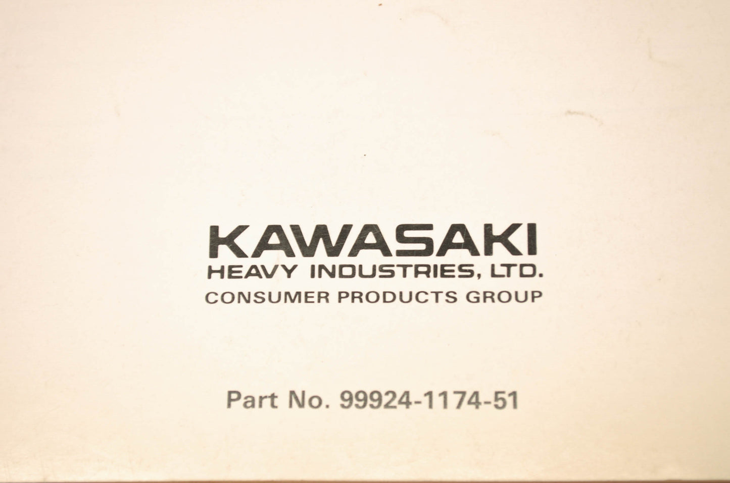 OEM Kawasaki 99924-1174-51 Service Manual Supplement JH750ABEF