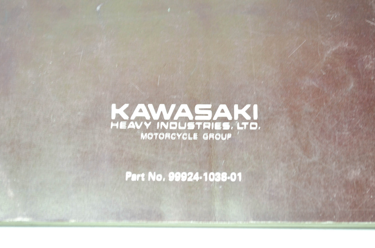 OEM Kawasaki 99924-1038-01 Service Manual Supplement ZX1100A
