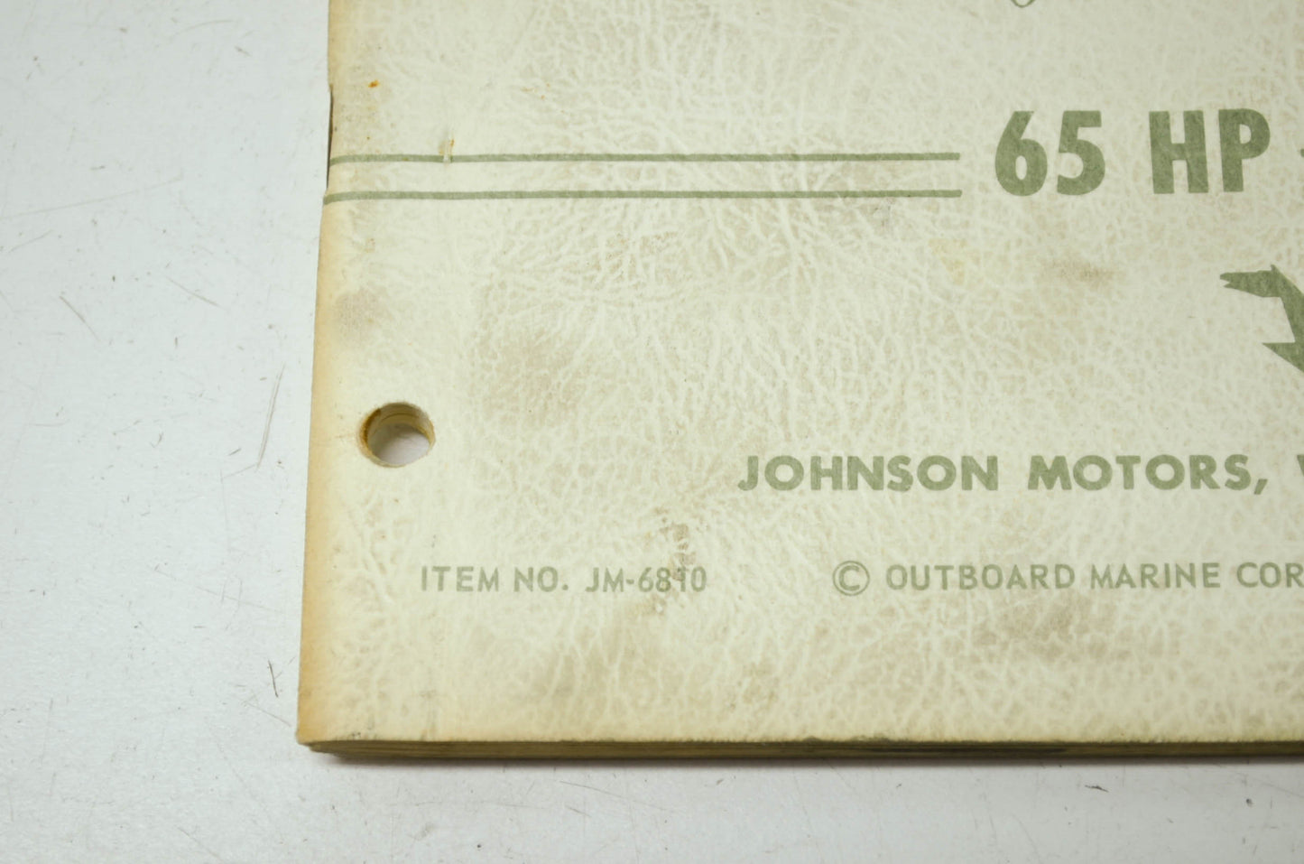 Johnson 1968 Outboard Motor 65HP Service Manual