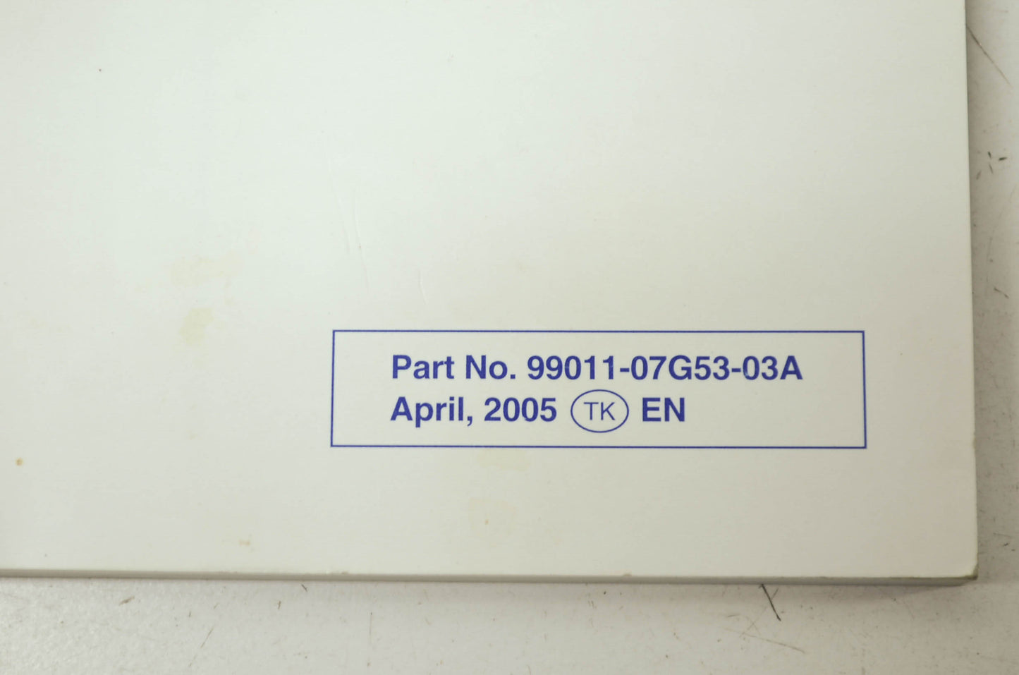 OEM Suzuki 99011-07G53-03A Owner's Manual LT-Z400K6 2