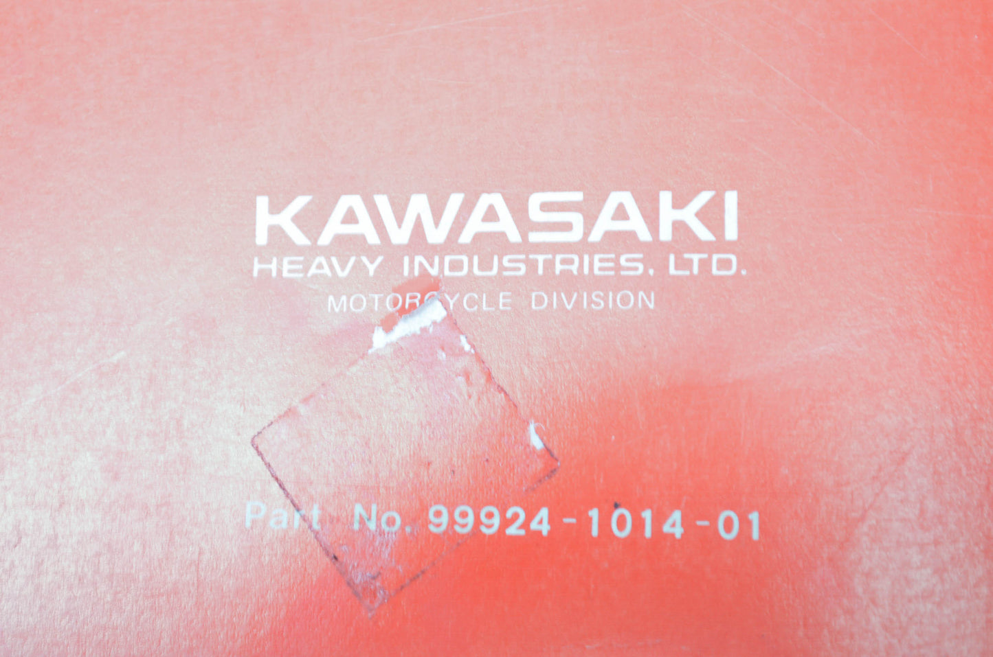 OEM Kawasaki 99924-1014-01 Service Manual KE250B3