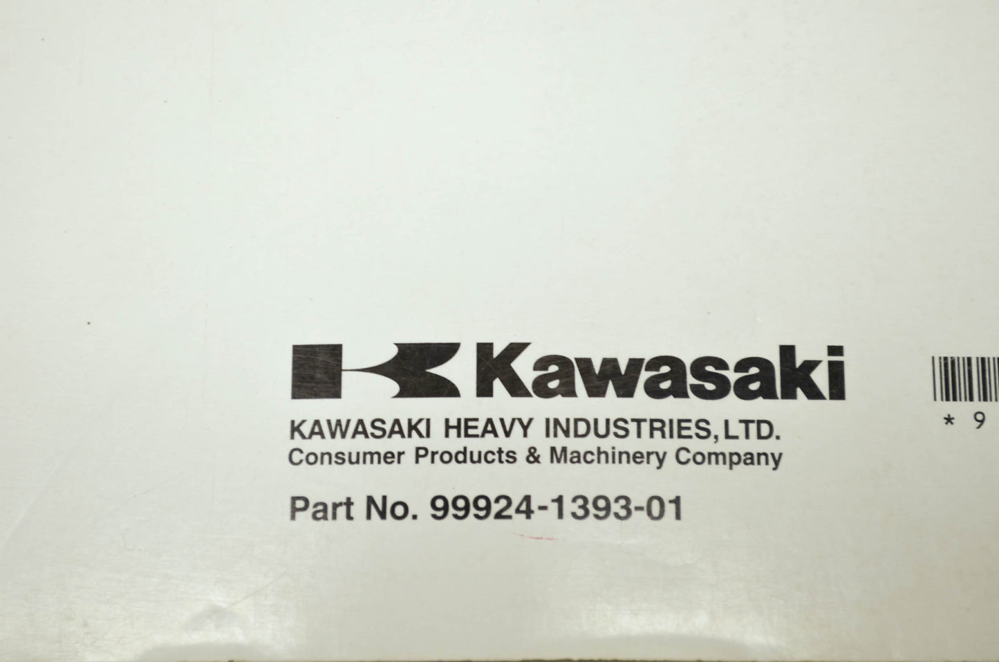 OEM Kawasaki 99924-1393-01 Service Manual KLX250T