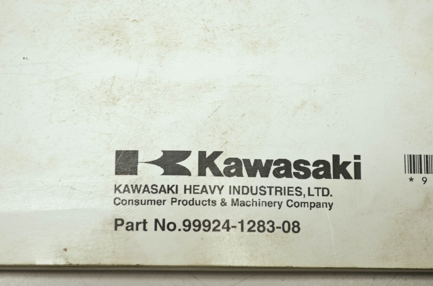 OEM Kawasaki 99924-1283-08 Service Manual KLX110A