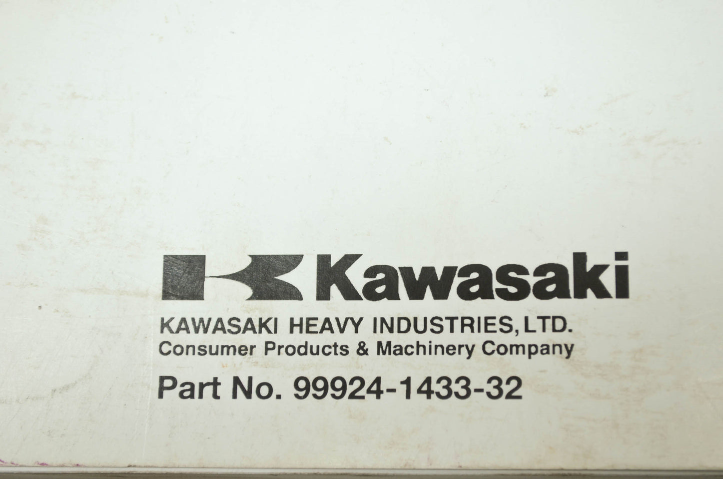 OEM Kawasaki 99924-1433-32 Service Manual KAF400D