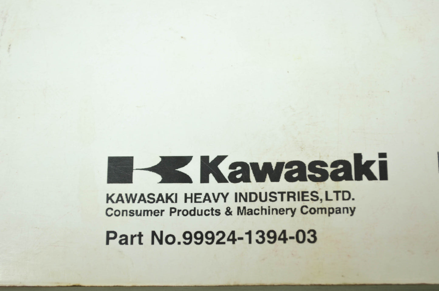 OEM Kawasaki 99924-1394-03 Service Manual KVF750D/E/F