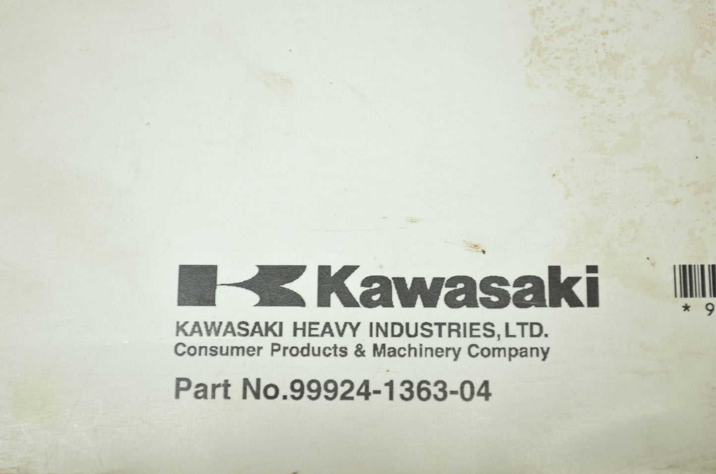 OEM Kawasaki 99924-1363-04 Service Manual KVF650F/G