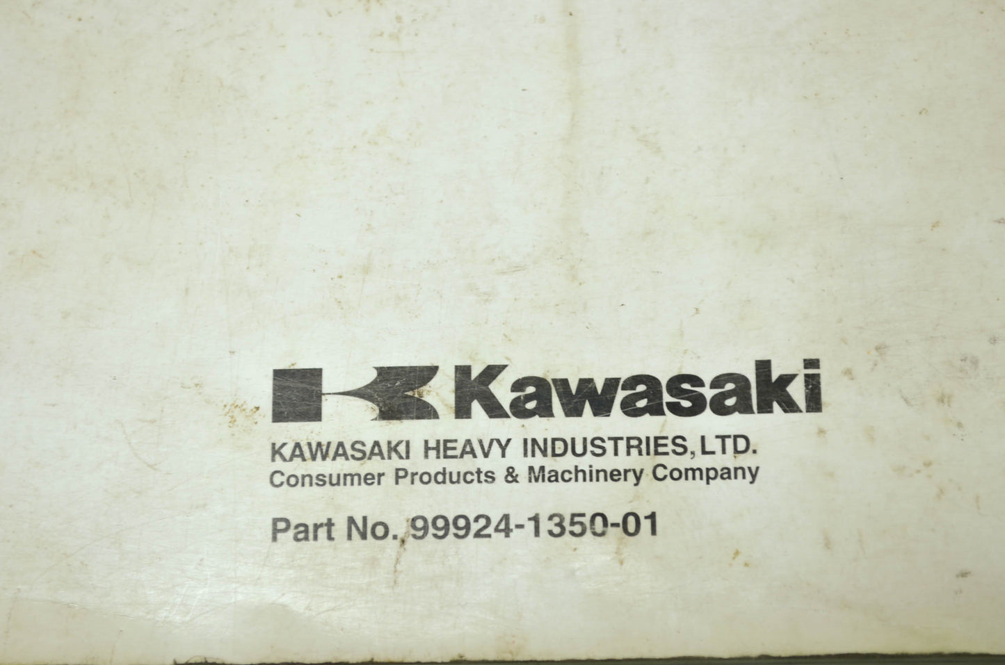 OEM Kawasaki 99924-1350-01 Service Manual KAF620J/K
