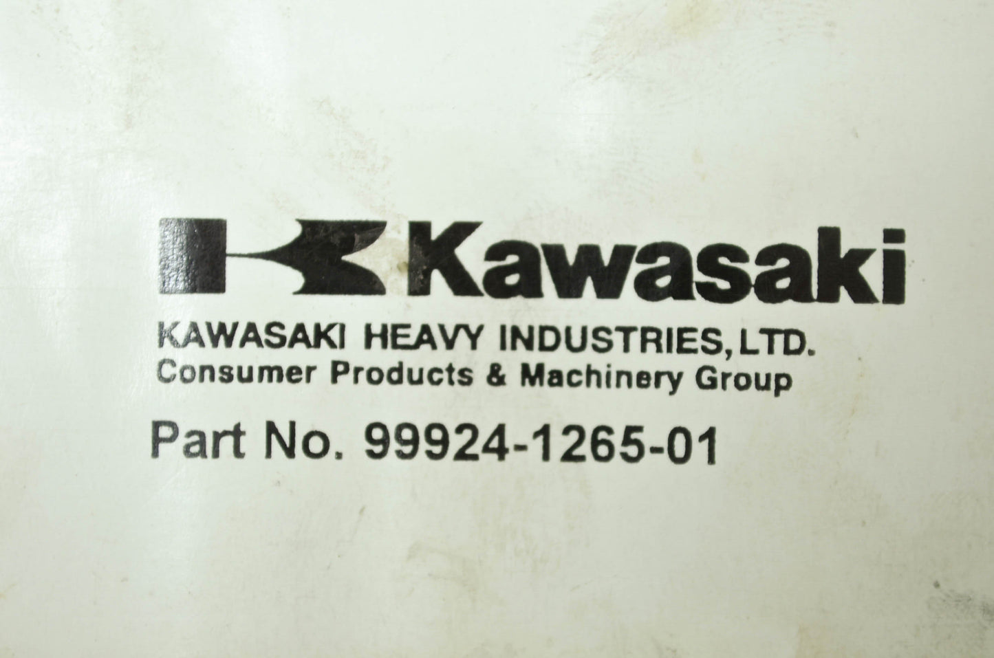 OEM Kawasaki 99924-1265-01 Service Manual KX85A/100D