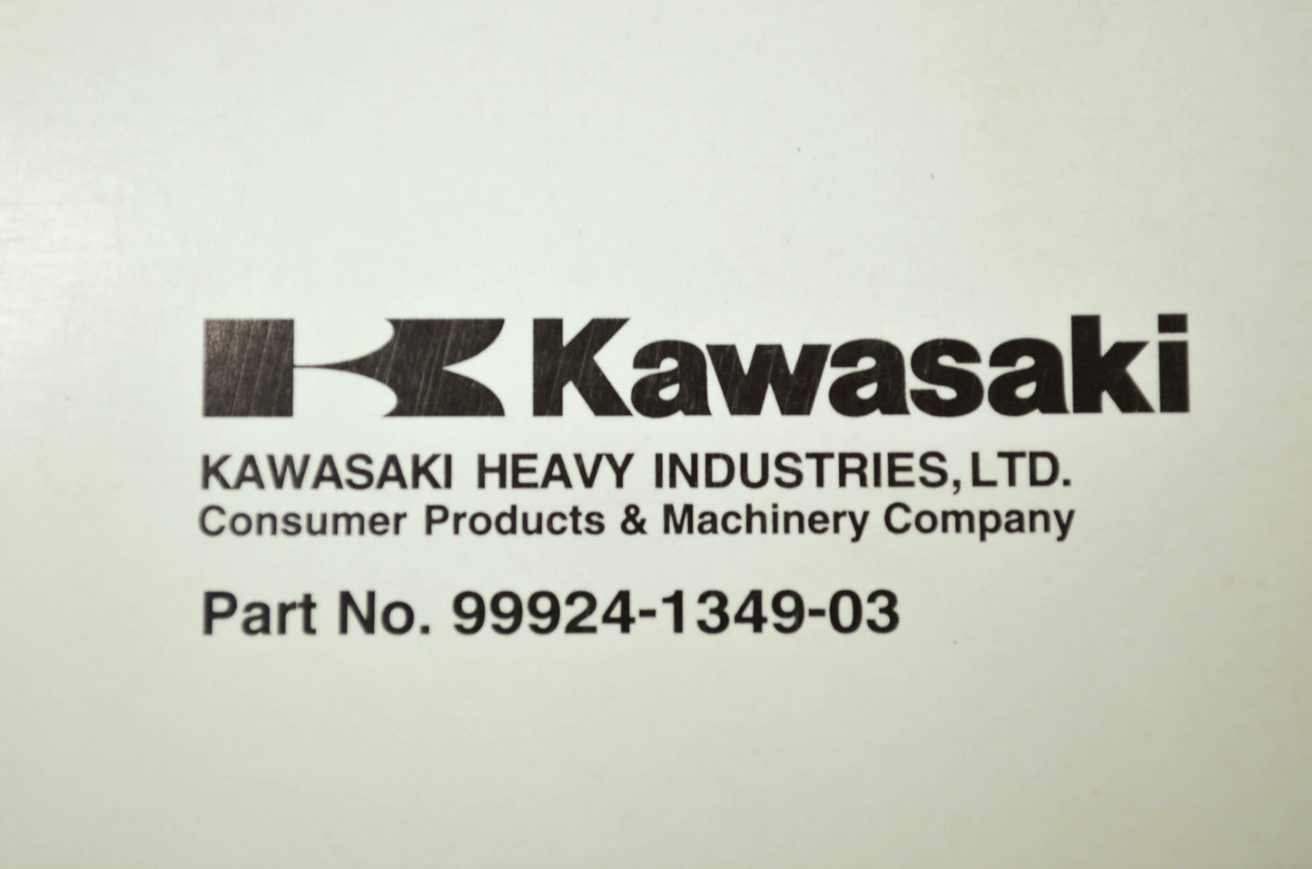 OEM Kawasaki 99924-1349-03 Service Manual KAF400A/B