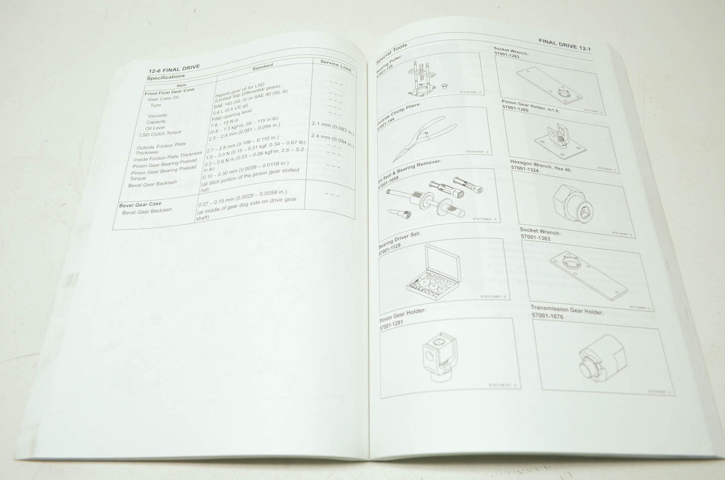 OEM Kawasaki 99924-1409-01 Service Manual KAF950G