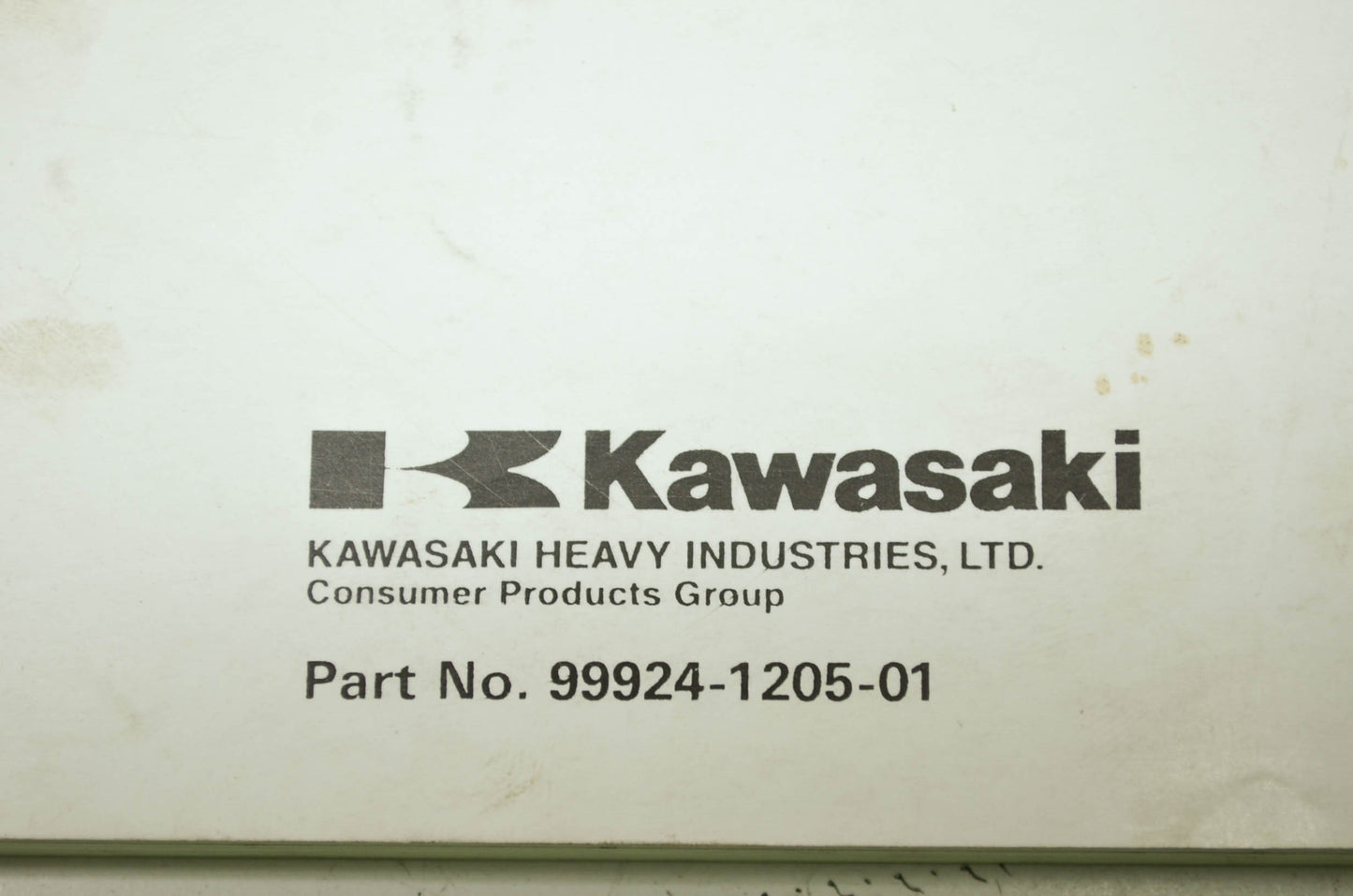 OEM Kawasaki 99924-1205-01 Service Manual JT900A/B