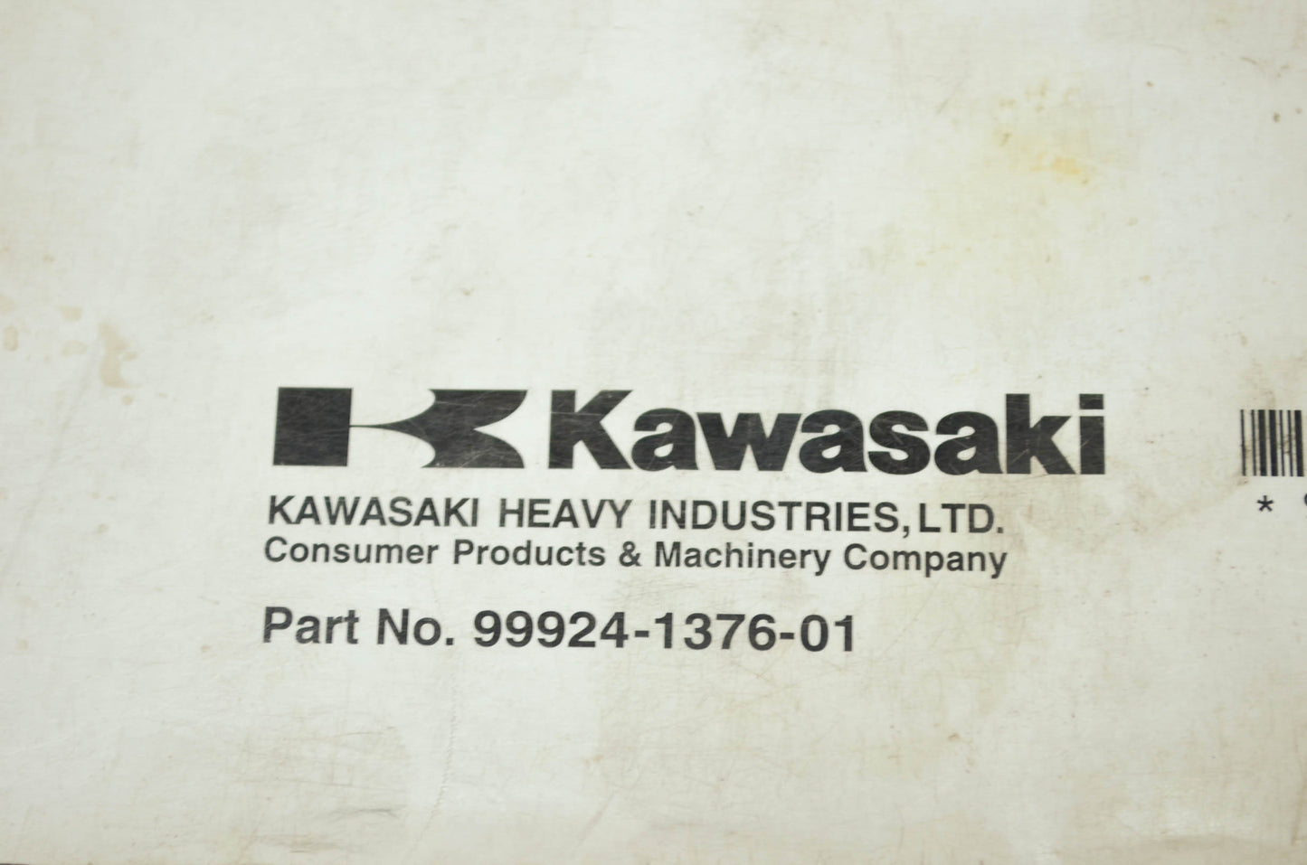 OEM Kawasaki 99924-1376-01 Service Manual JT1500G