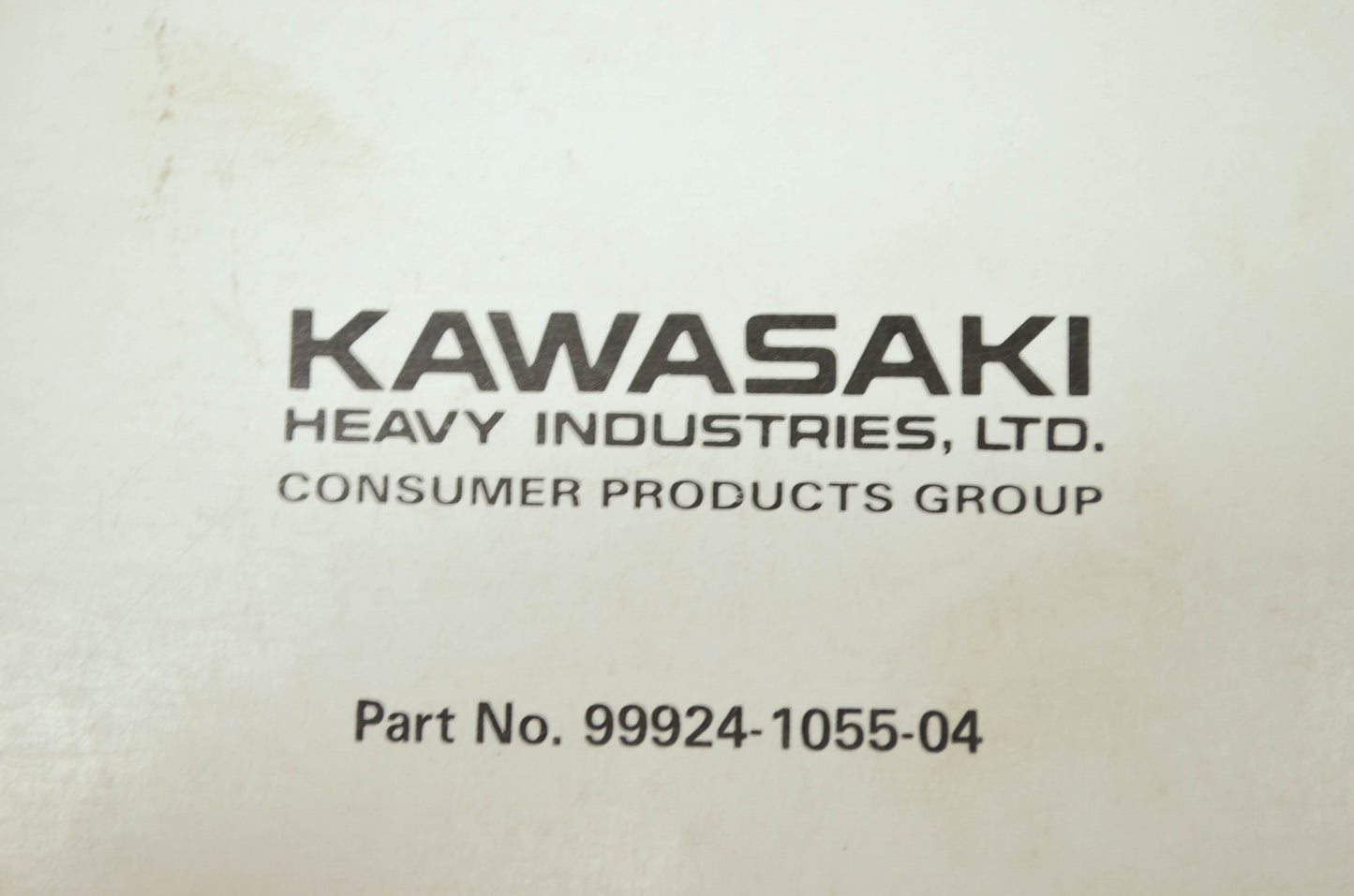 OEM Kawasaki 99924-1055-04 Service Manual ZX600-C