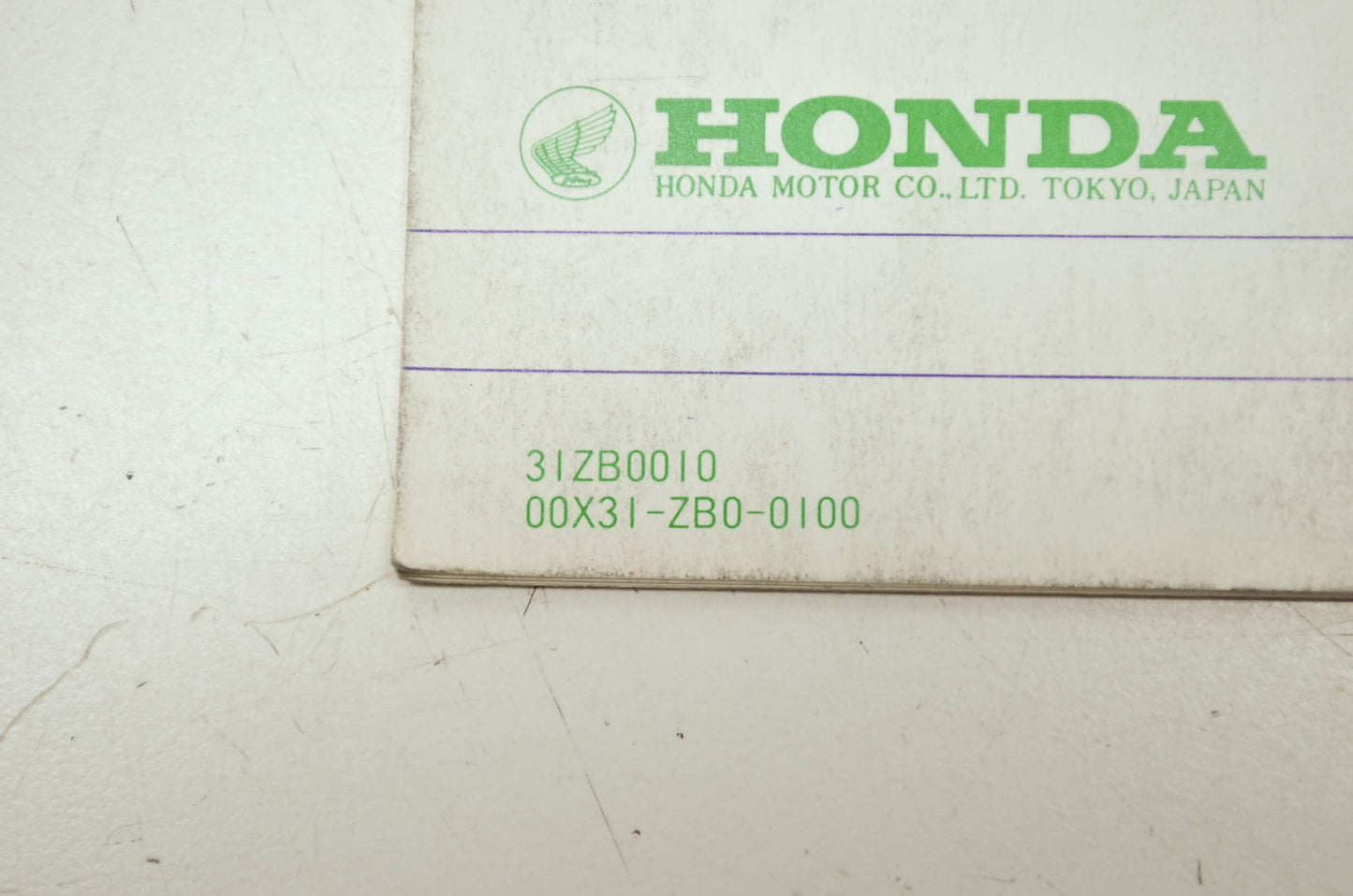OEM Honda 31ZB0010 EG1400X 2200X Owner's Manual