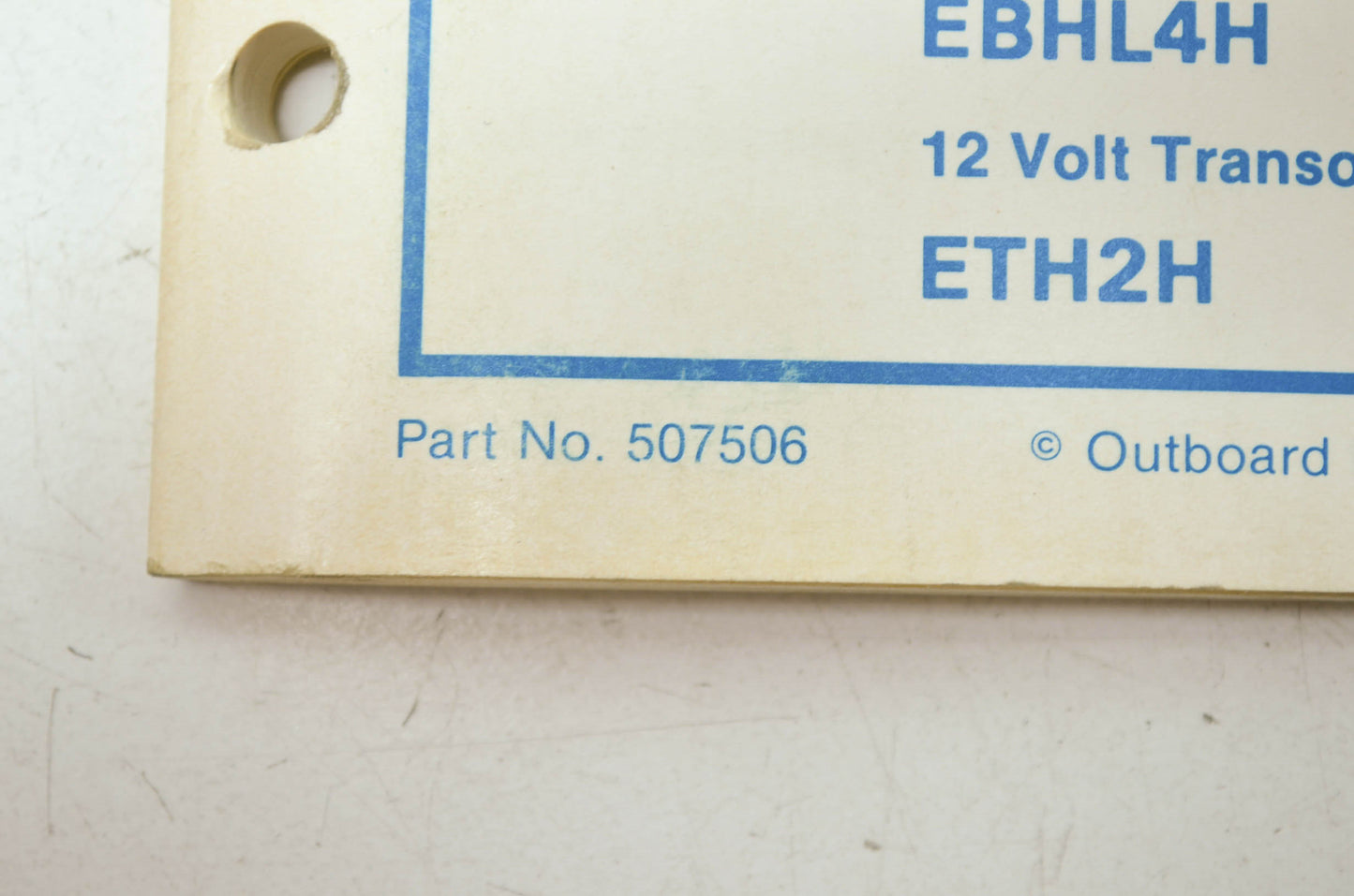 OMC Electric Models Service Manual