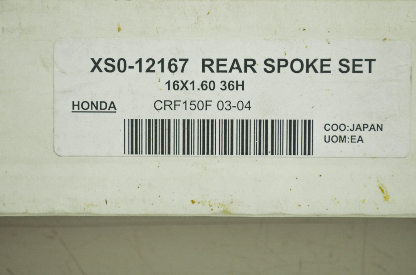 NEW Excel Rear Wheel Spoke Kit 16X1.6 NOS