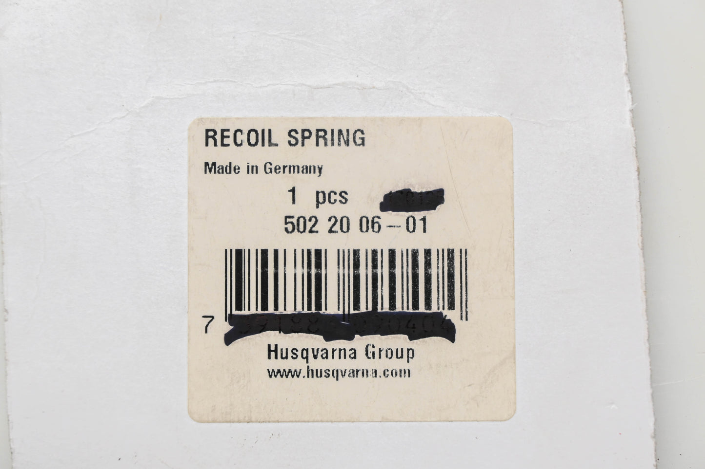 New OEM Husqvarna 502 20 06-01, 502200601 Recoil Starter Spring NOS