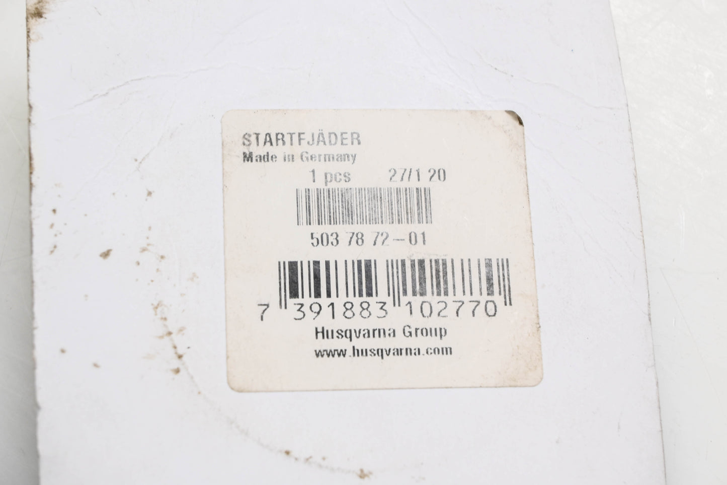New OEM Husqvarna 503 78 72-01, 503787201 Recoil Starter Spring NOS