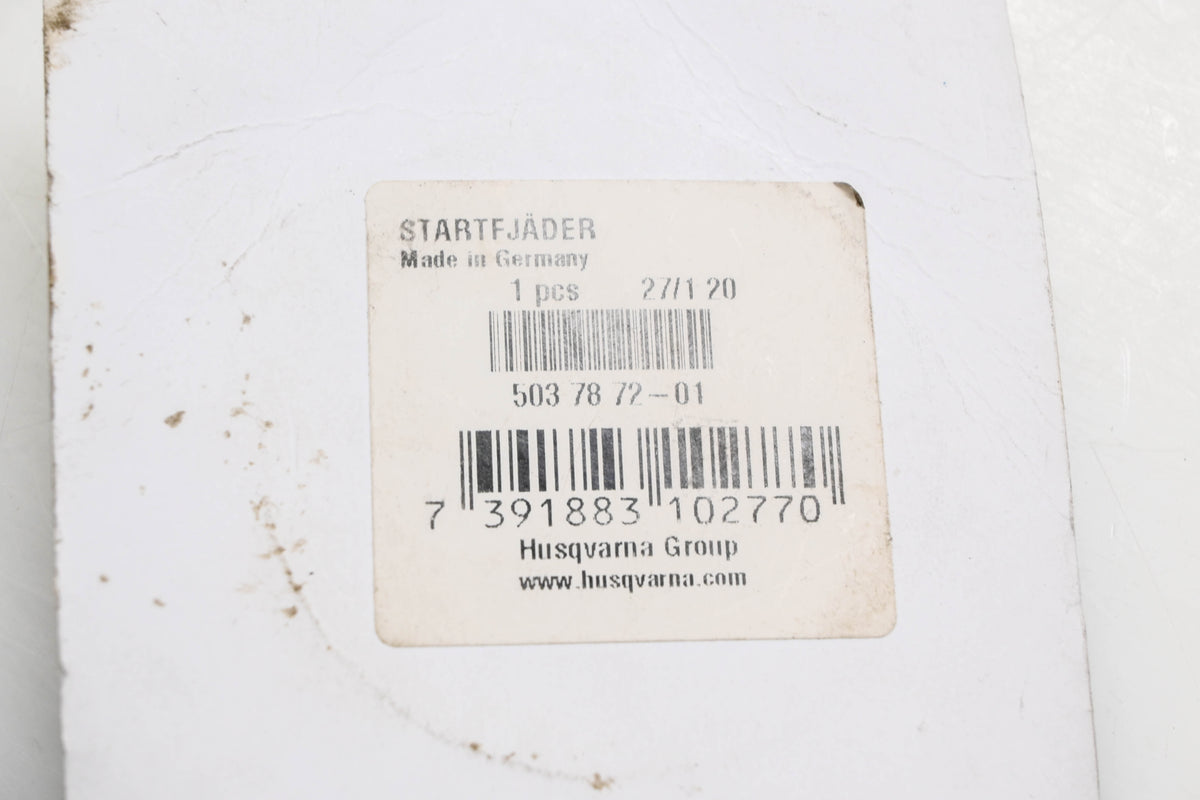 New OEM Husqvarna 503 78 72-01, 503787201 Recoil Starter Spring NOS