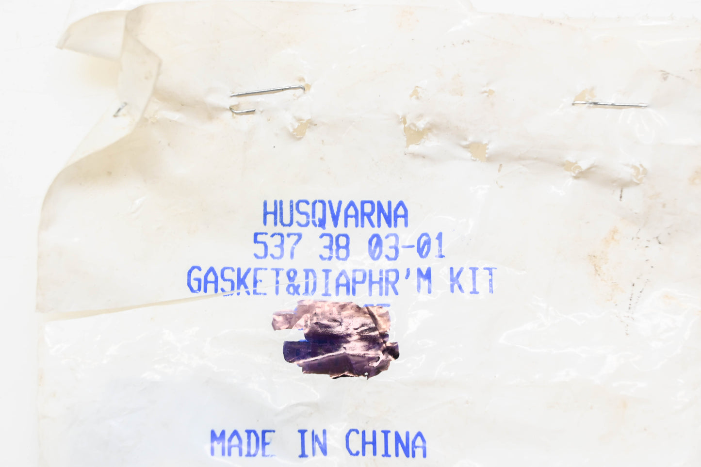New OEM Husqvarna 537 38 03-01, 537380301 Gasket & Diaphragm Kit NOS
