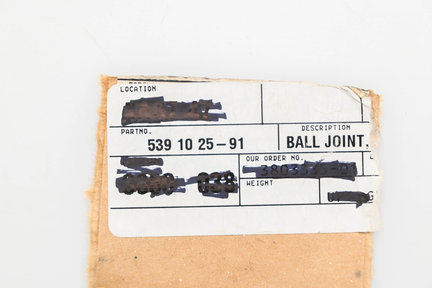 New OEM Husqvarna 539 10 25-91, 539102591 Left Hand Ball Joint NOS
