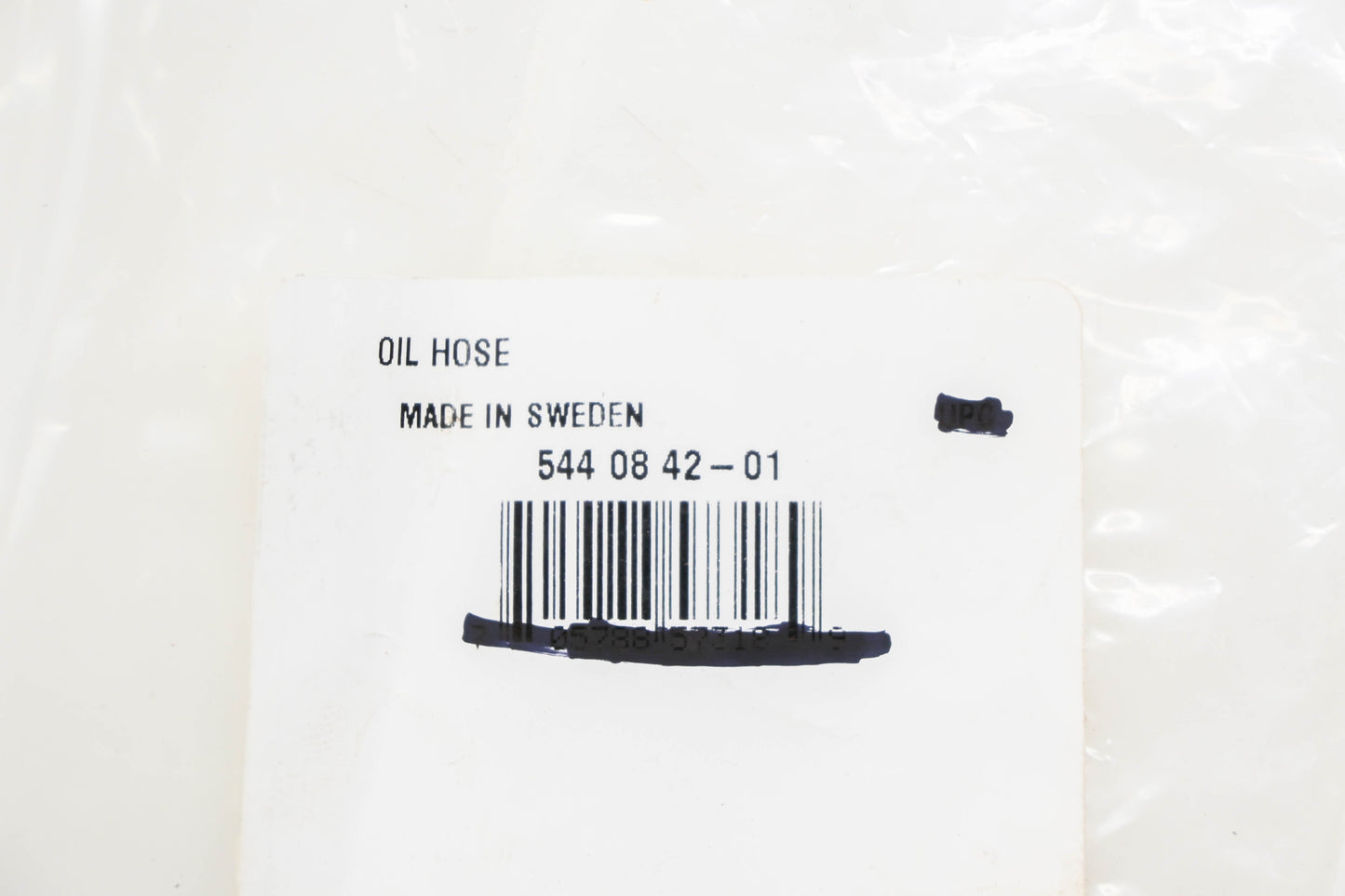 New OEM Husqvarna 544 08 42-01, 544084201 Oil Hose NOS