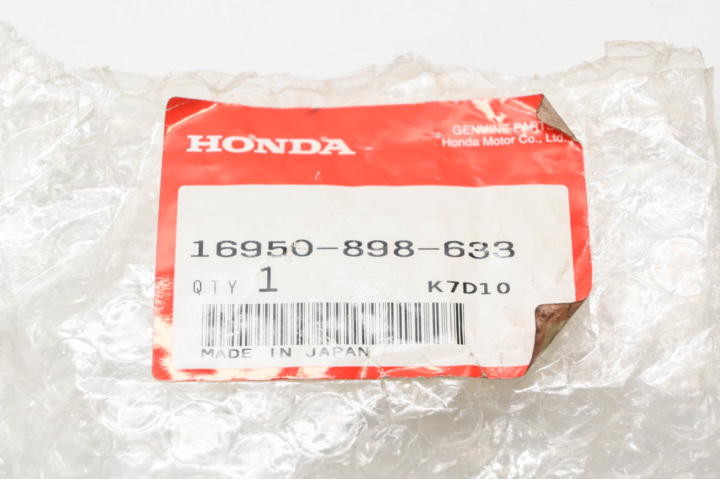 New OEM Honda 16950-898-633 Fuel Petcock Assembly NOS
