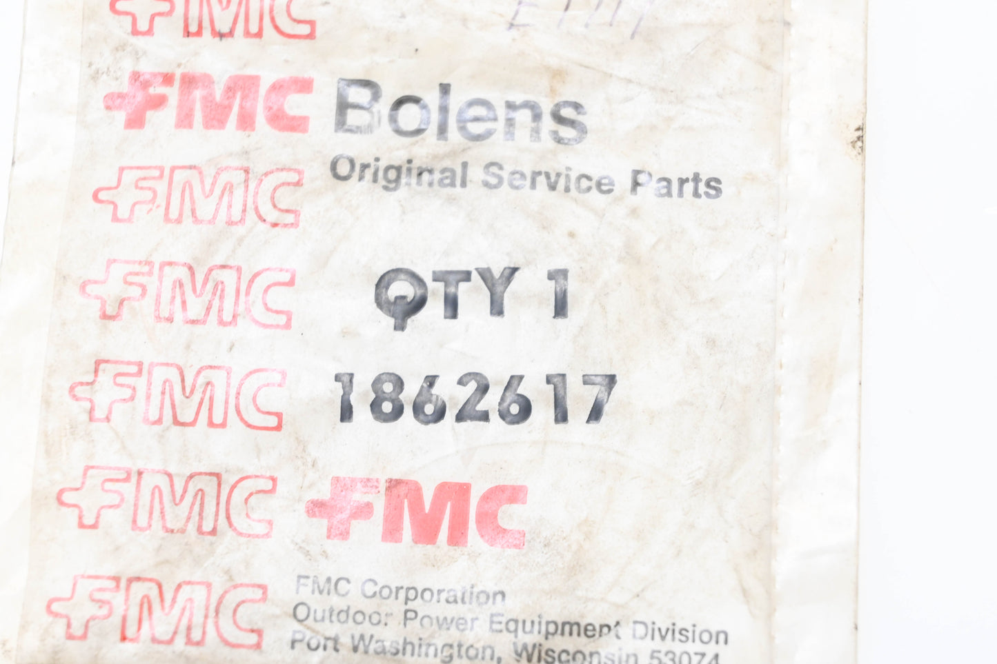 Bolens 1862617 O-Ring NOS