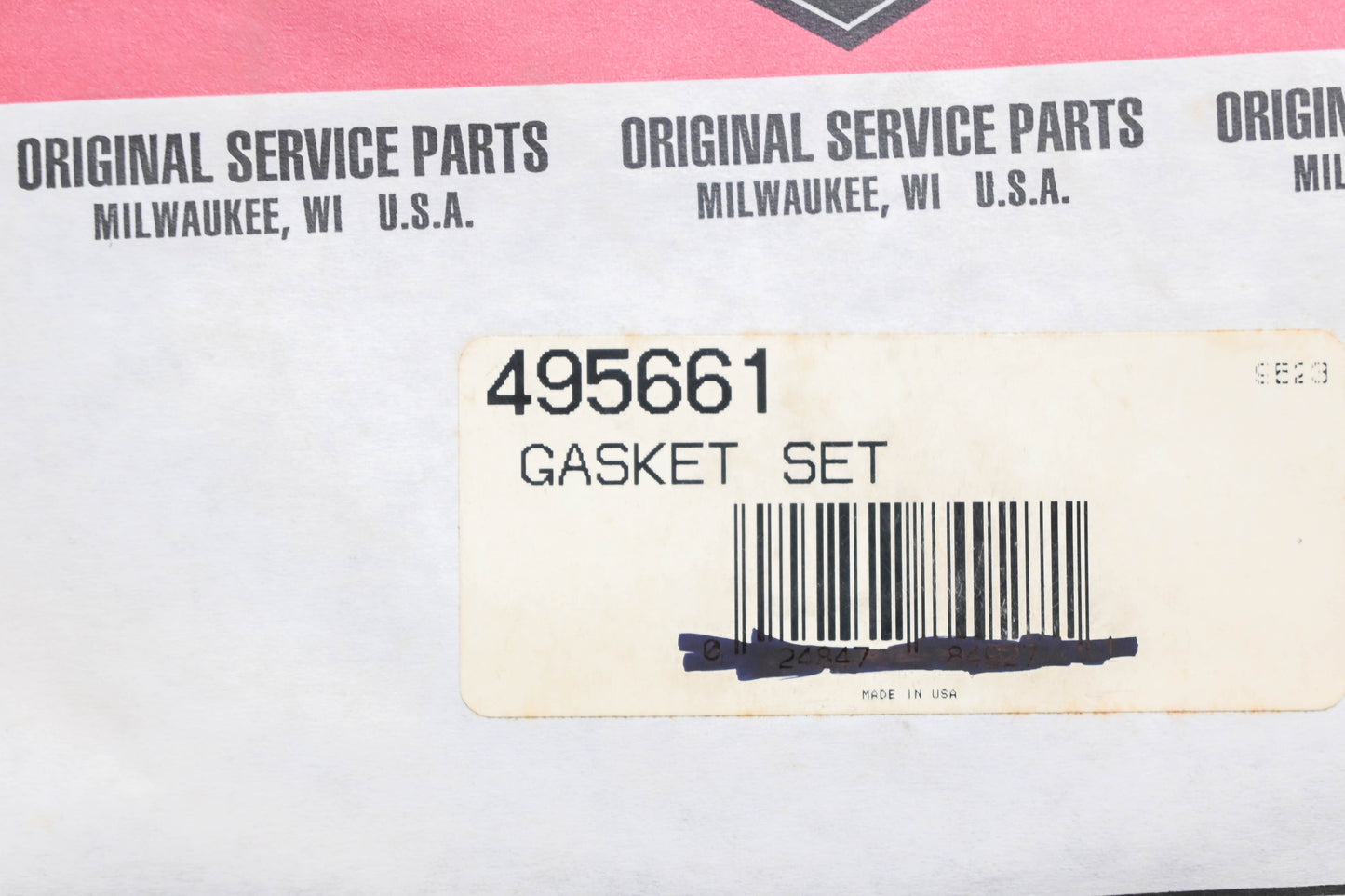 New OEM Briggs & Stratton 495661 Incomplete Engine Gasket Kit NOS