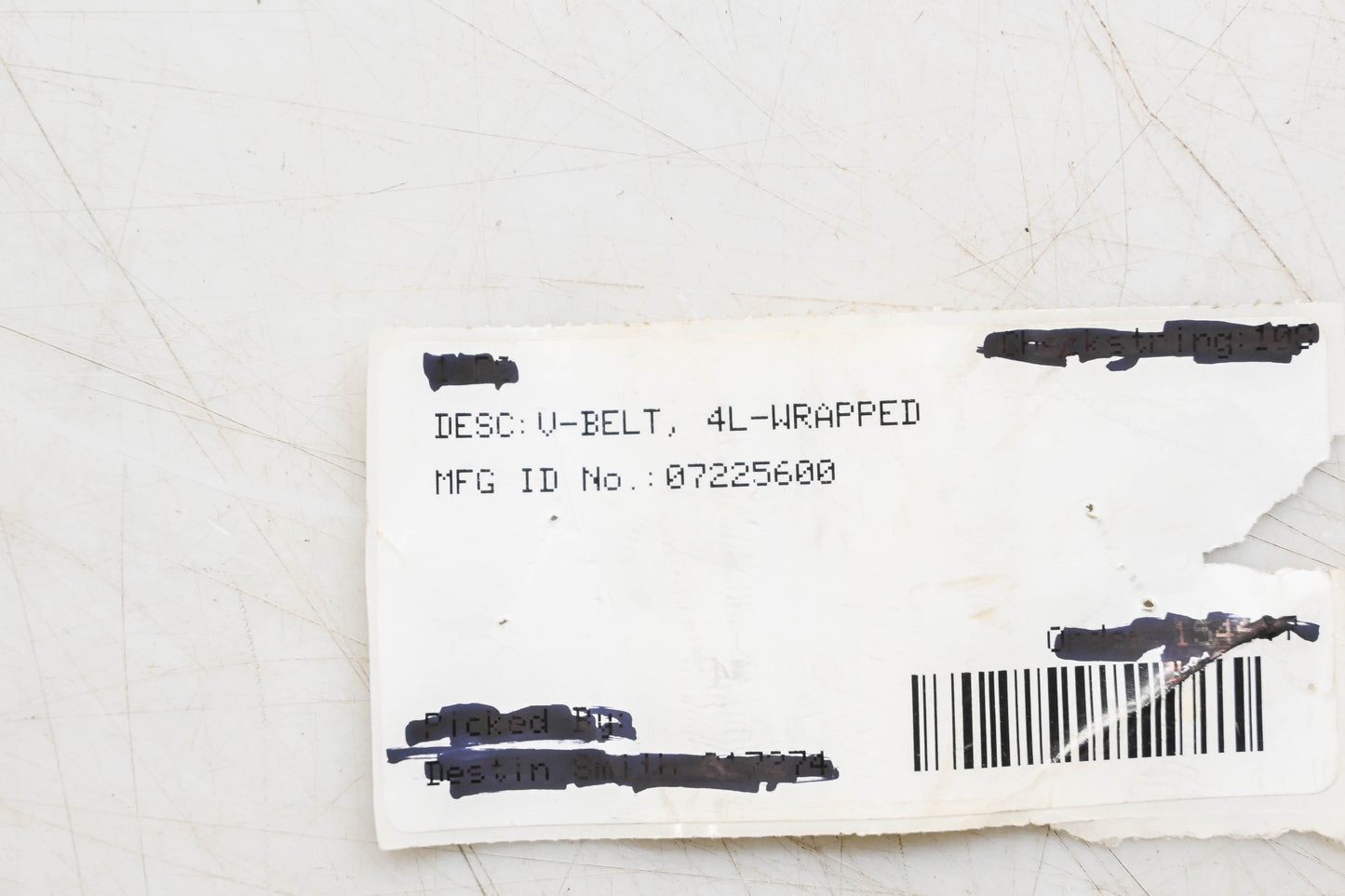 Ariens 07225600, 7225600 Drive Belt NOS