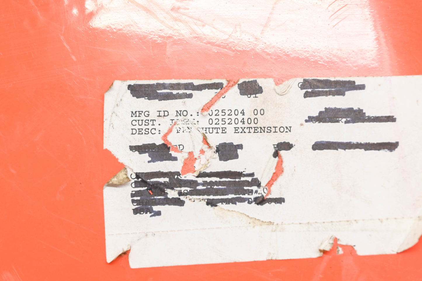 Ariens 02520400, 2520400 Pan Chute Extension NOS