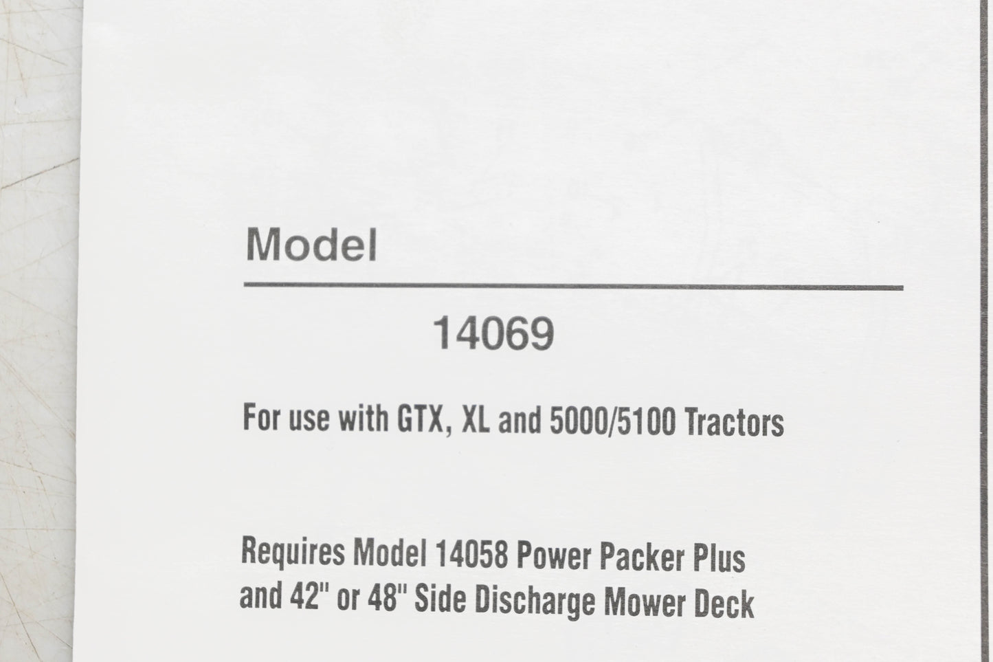 Troy Bilt 14069 Two Bag Grass Collector NOS