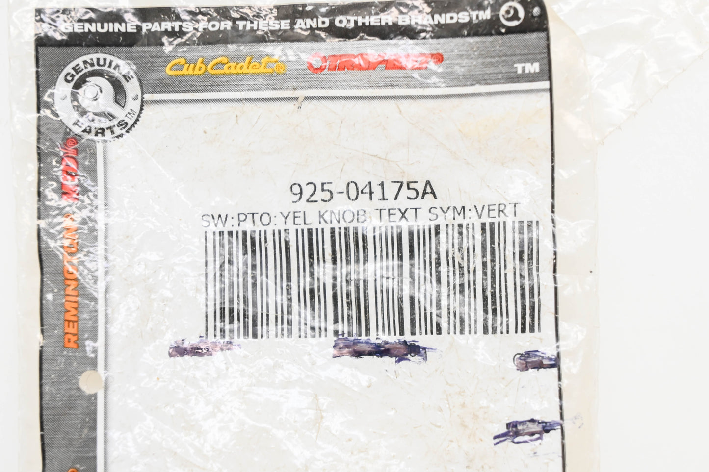 MTD 925-04175A PTO Switch NOS