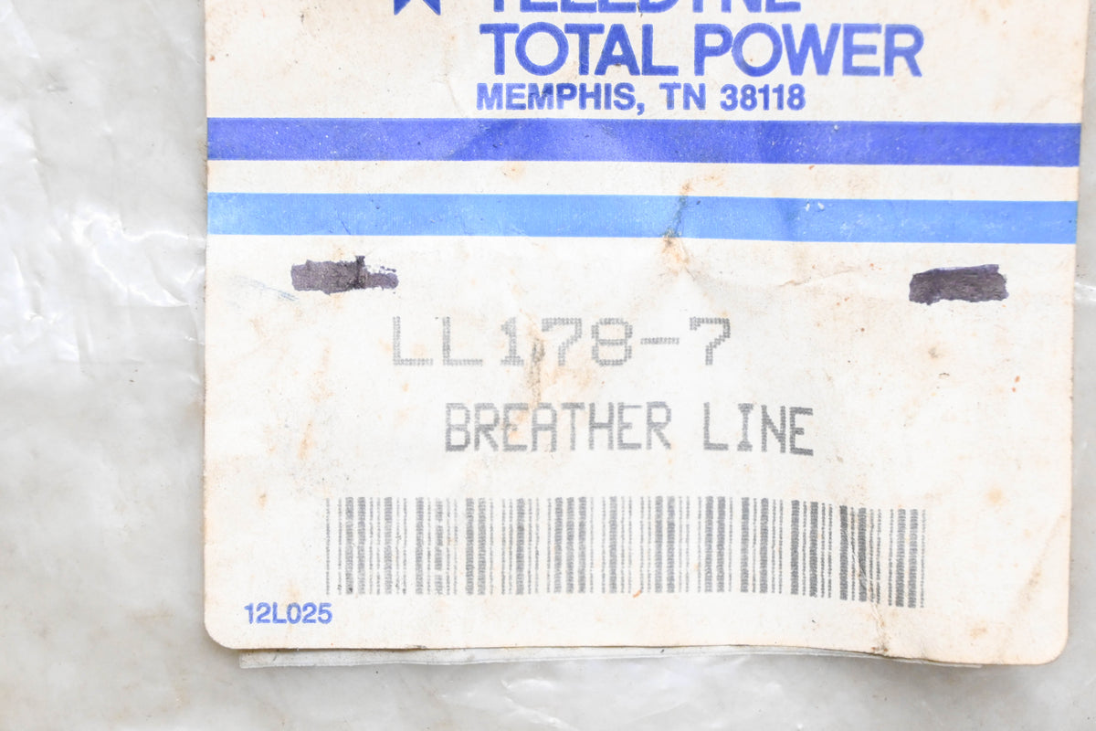 Teledyne Total Power LL178-7 Breather Line NOS