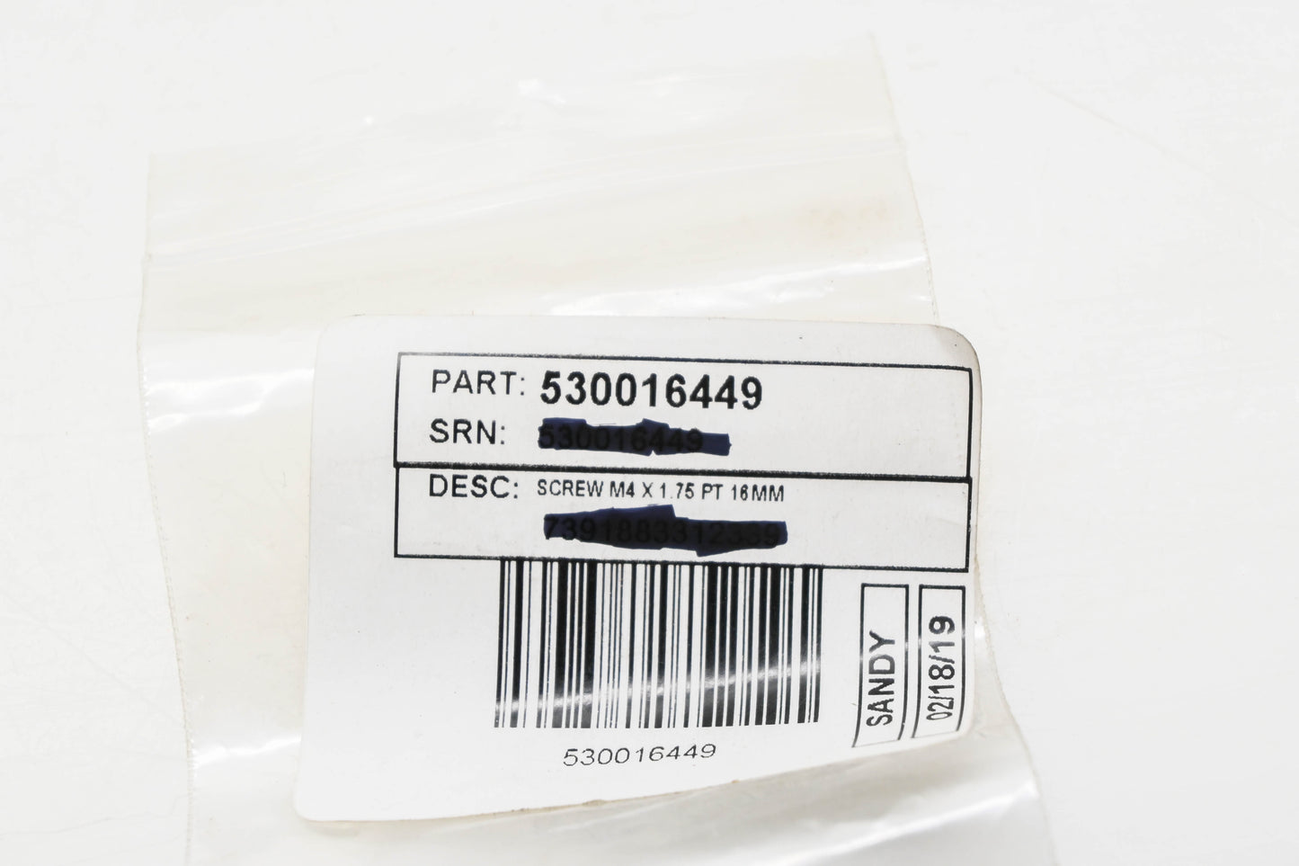 New OEM Husqvarna 530 01 64-49, 530016449 Screw NOS