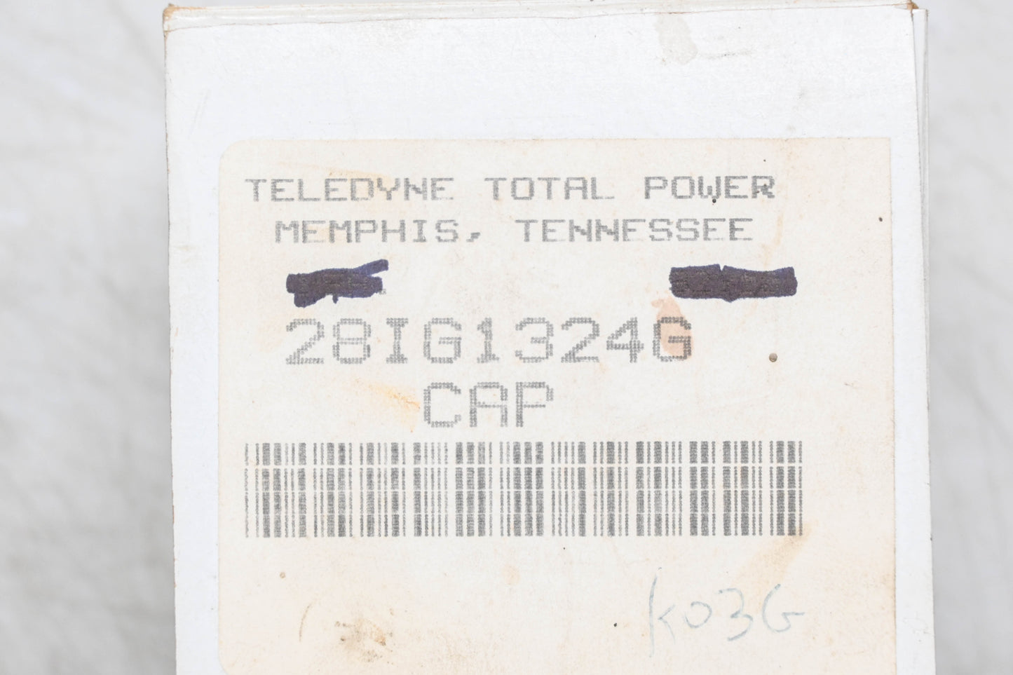 Teledyne Total Power 28IG1324G Distributor Cap NOS