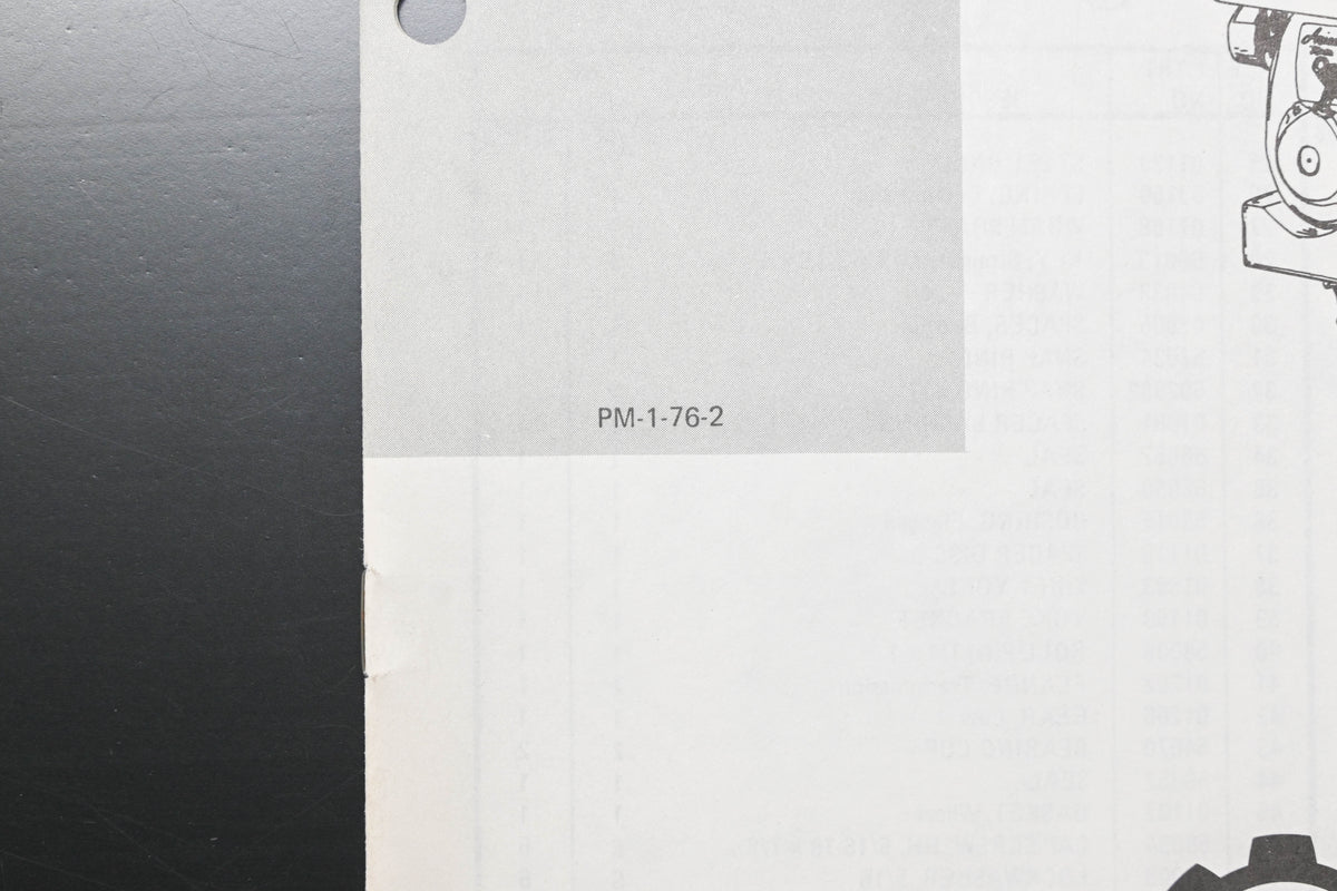 Ariens PM-1-76-2 Rocket Tiller Parts Manual