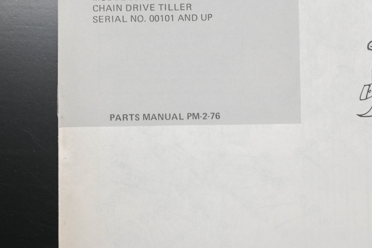 Ariens PM-2-76 Rotary Tiller Parts Manual