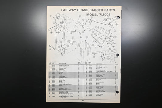 Ariens PM-12-75 Fairway Lawn Mower Parts Manual
