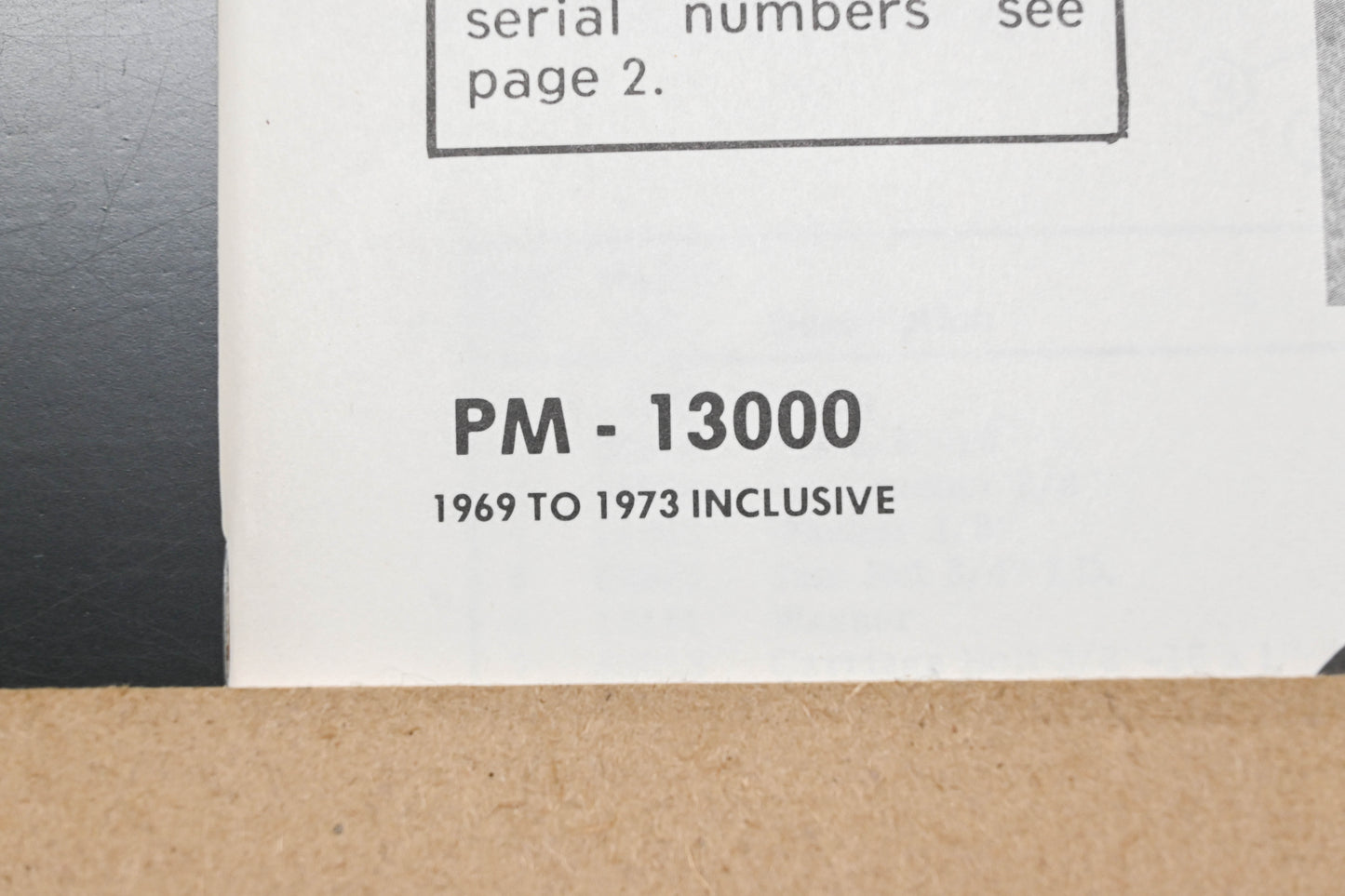 Ariens PM-13000 69-73 Manorway Tractors & Attachments Parts Manual