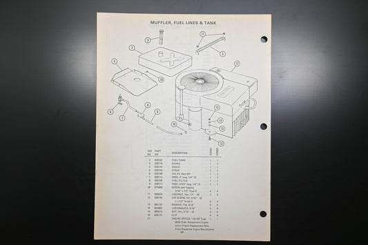Ariens PM-29-74 8 HP Lawn Tractor Parts Manual