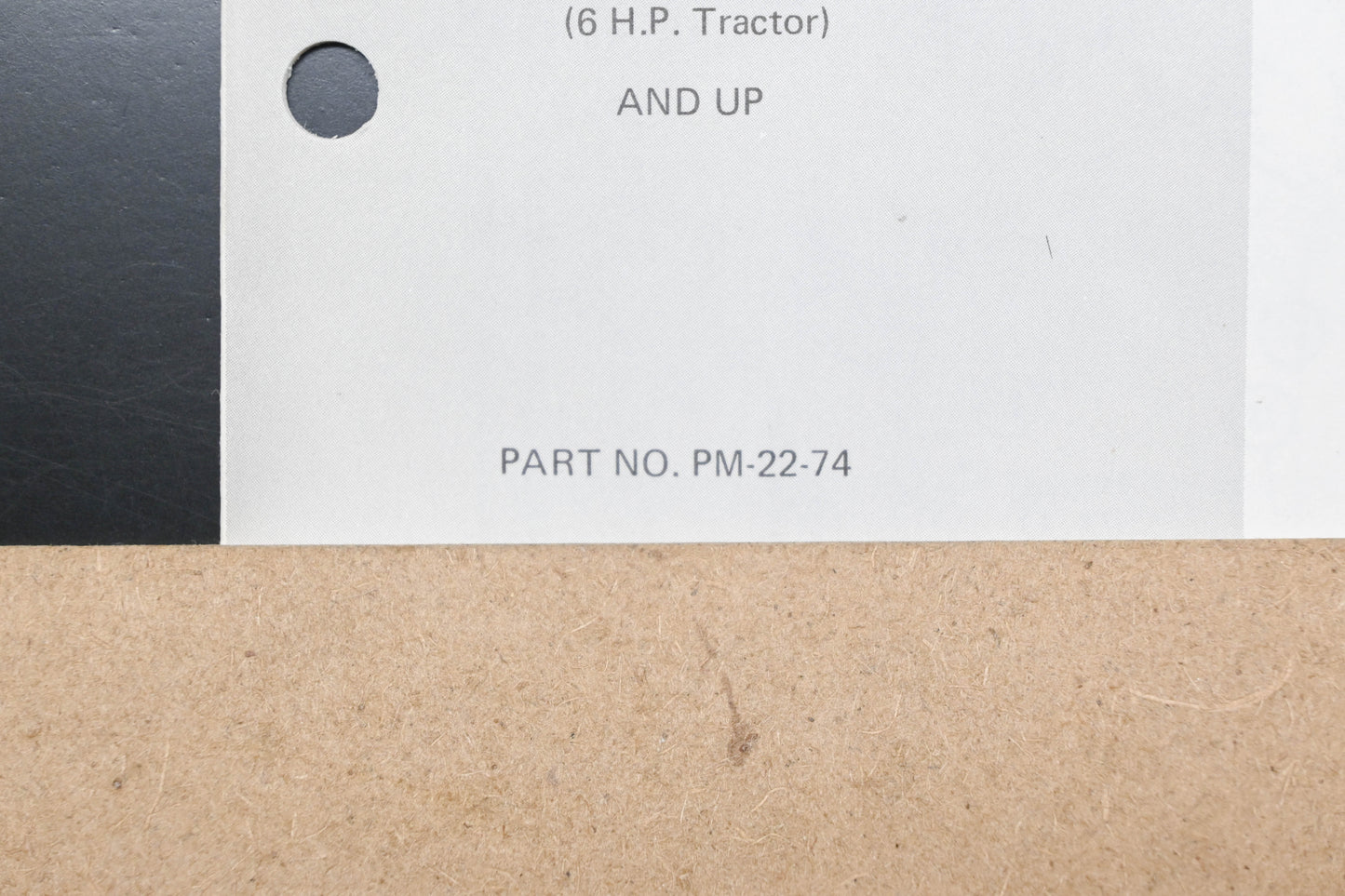 Ariens PM-22-74 4-6 HP Tractor & Sno-Thro Attachment Parts Manual