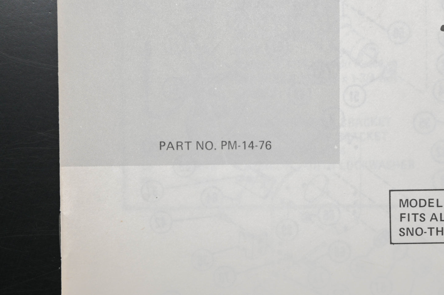 Ariens PM-14-76 Trac-Team Attachments Parts Manual