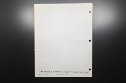 Lawn-Boy E008153 1990 Yard Tractor Parts Catalog