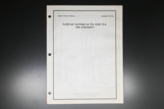 Lawn-Boy E008160 C21CPNA C21ZMR C21ZPR Parts Catalog