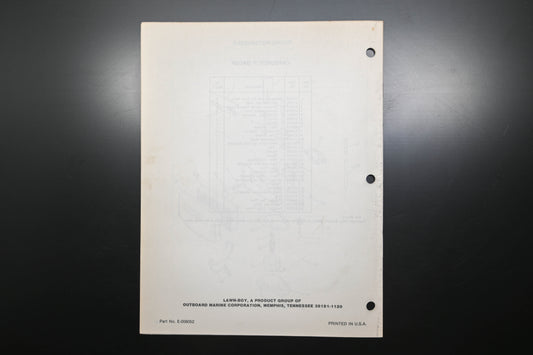 Lawn-Boy E-008052, E008052 Supreme 8241 8291 Parts Manual
