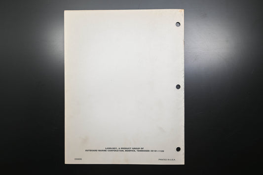 Lawn-Boy E008056 Supreme 4600 5253 Parts Manual